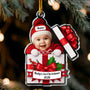 Baby Christmas Gift Box 2D Flat Christmas Ornament Personalized Acrylic Photo Ornament_1_bfcdb092 b049 4912 a38a b1538a8eb4b7