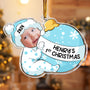 Baby First Christmas Personalized Acrylic Photo Ornament _1