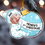 Baby First Christmas Personalized Acrylic Photo Ornament _2