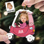 Baby In Car Personalized Acrylic Photo Ornament_2