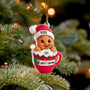 Baby_s 1st Christmas Cute Little Gingerbread Personalized Acrylic Ornament_4