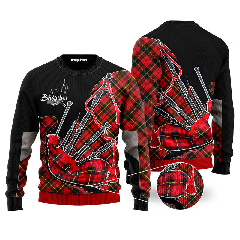 Bagpipes Music Ugly Christmas Sweater For Men & Women