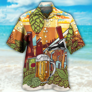 Beer Drinking It's Beer Time - Hawaiian Shirt