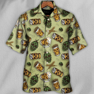 Beer Favorite Bassic Background - Hawaiian Shirt