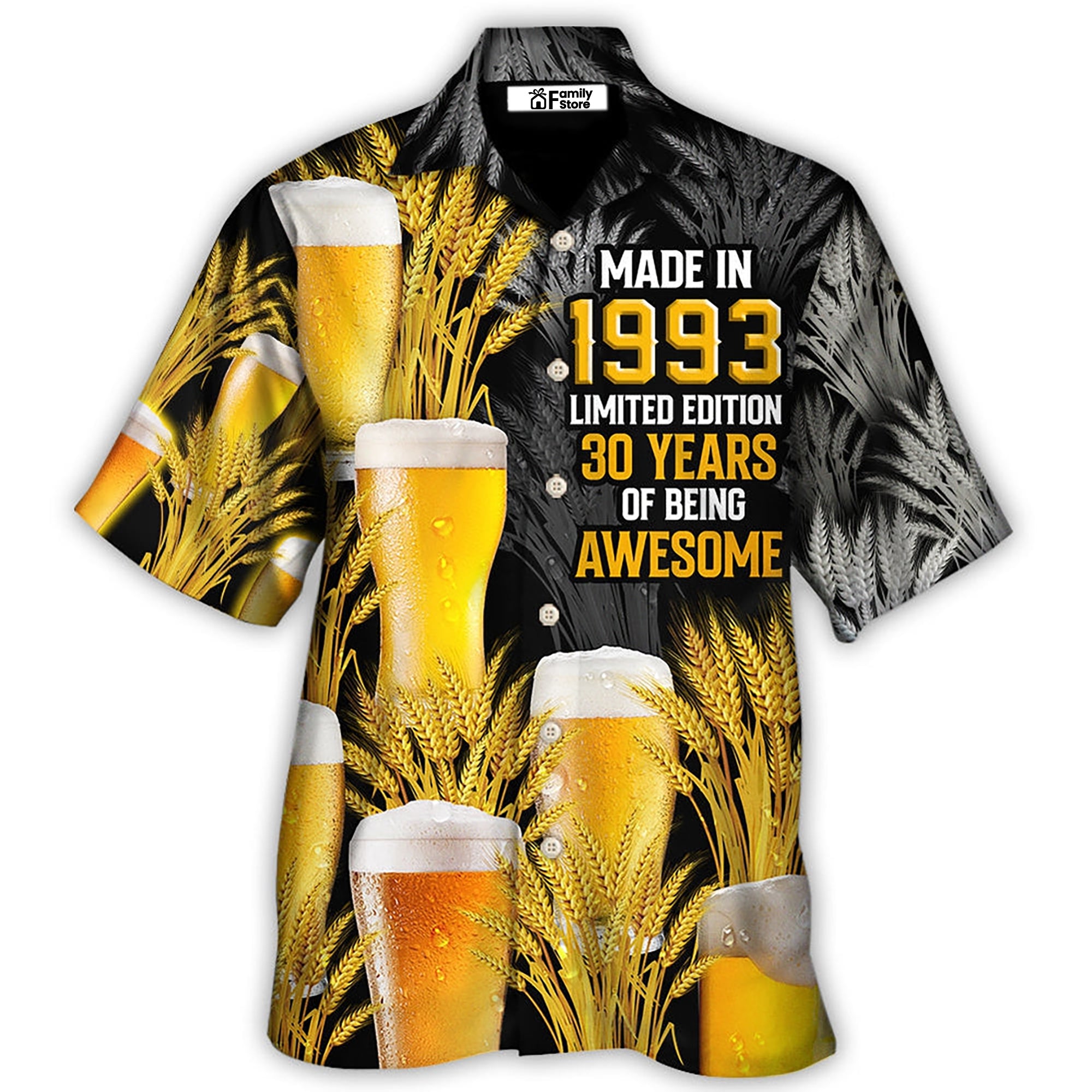 Beer Happy Drinking Beer Made In 1993 - Hawaiian Shirt