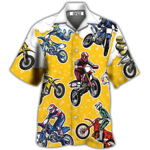 Beer I Like Beer And Motocross Style - Hawaiian Shirt