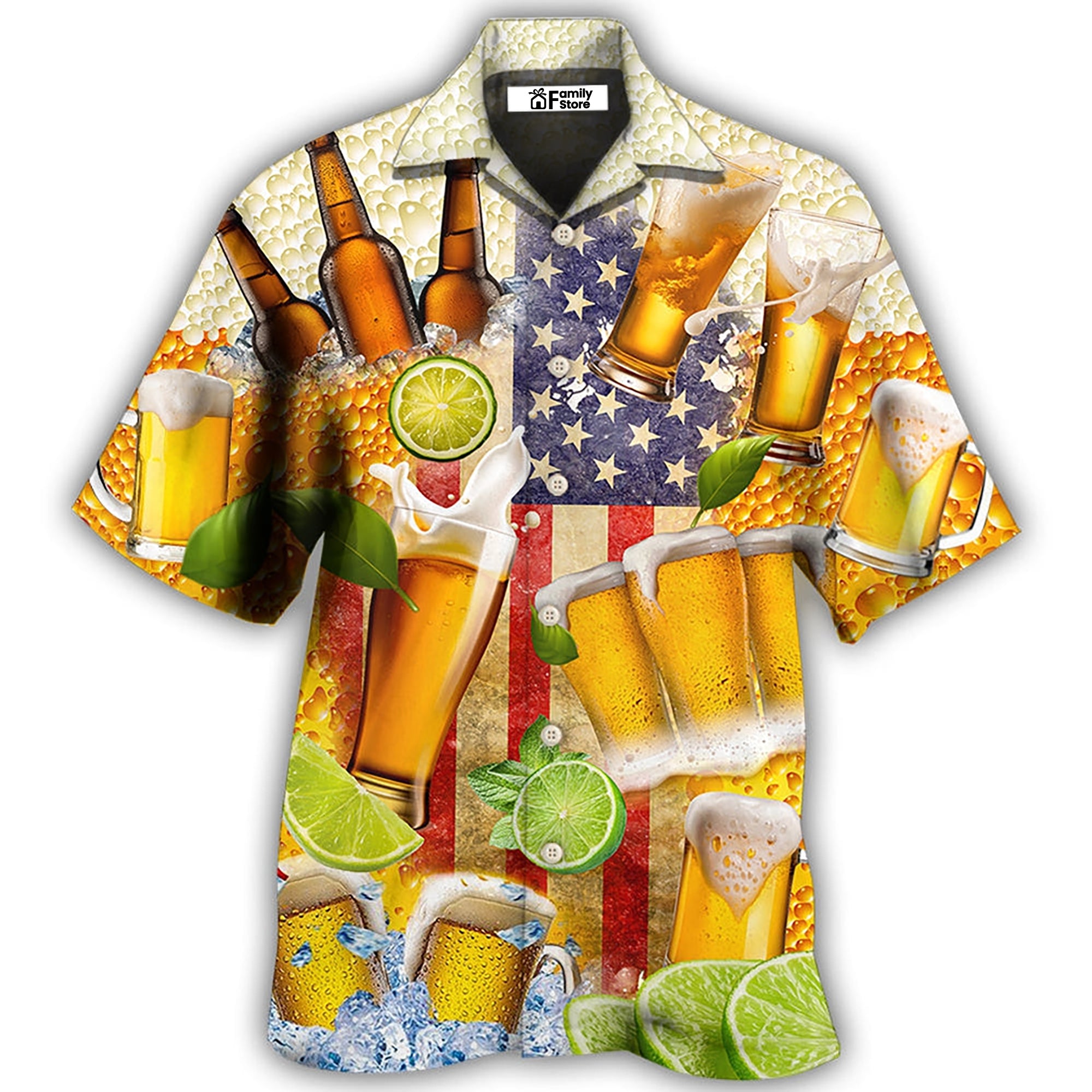 Beer Independence Day America - Hawaiian Shirt