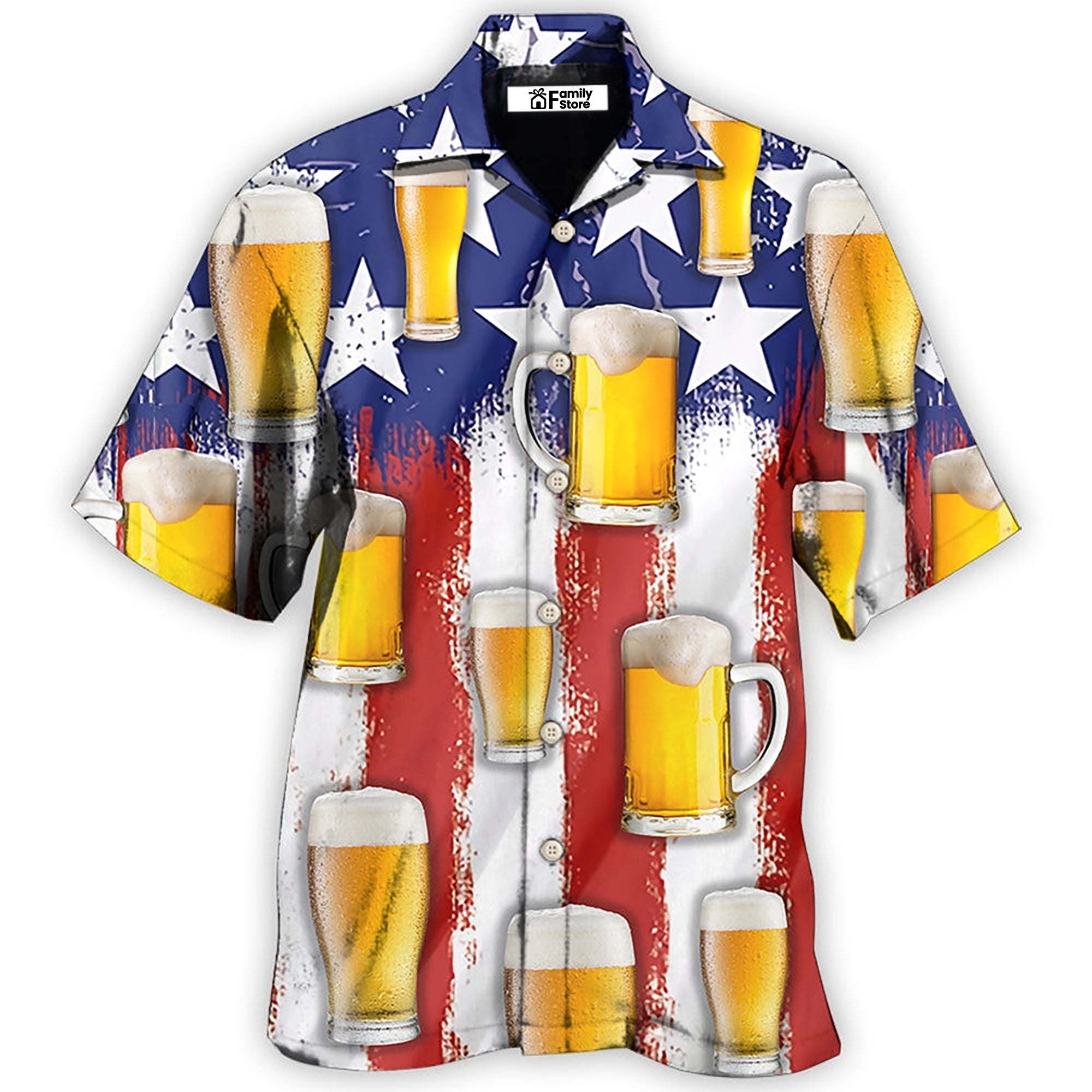 Beer Independence Day Happy - Hawaiian Shirt