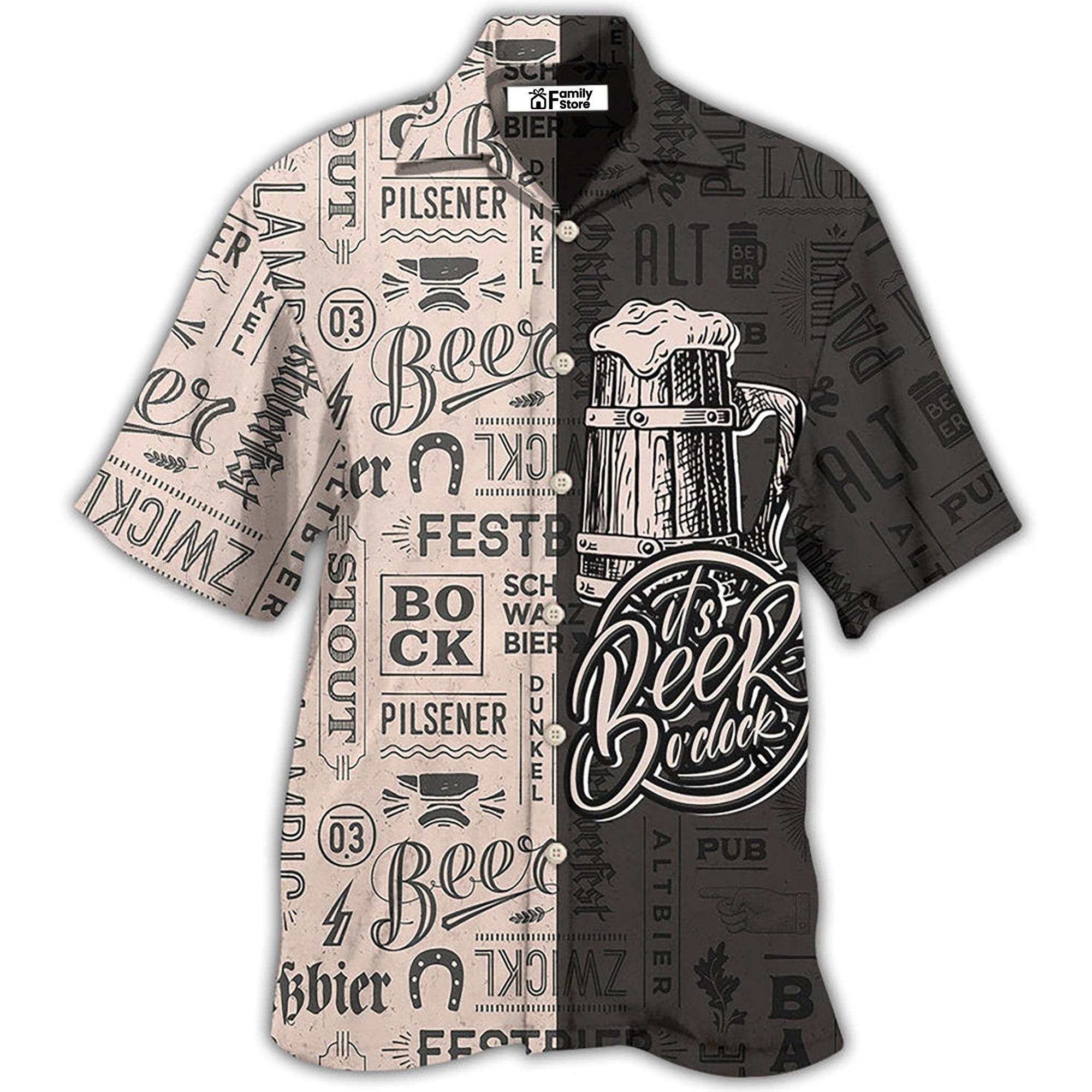 Beer It's Beer O'clock Classic Style - Hawaiian shirt