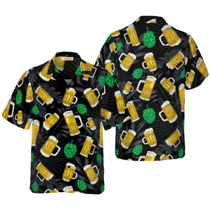 Beer Mugs And Hop Hawaiian Shirt