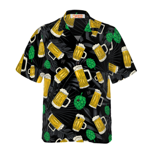 Beer Mugs And Hop Hawaiian Shirt