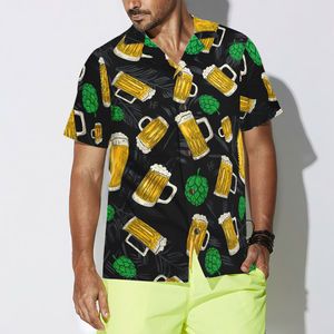 Beer Mugs And Hop Hawaiian Shirt