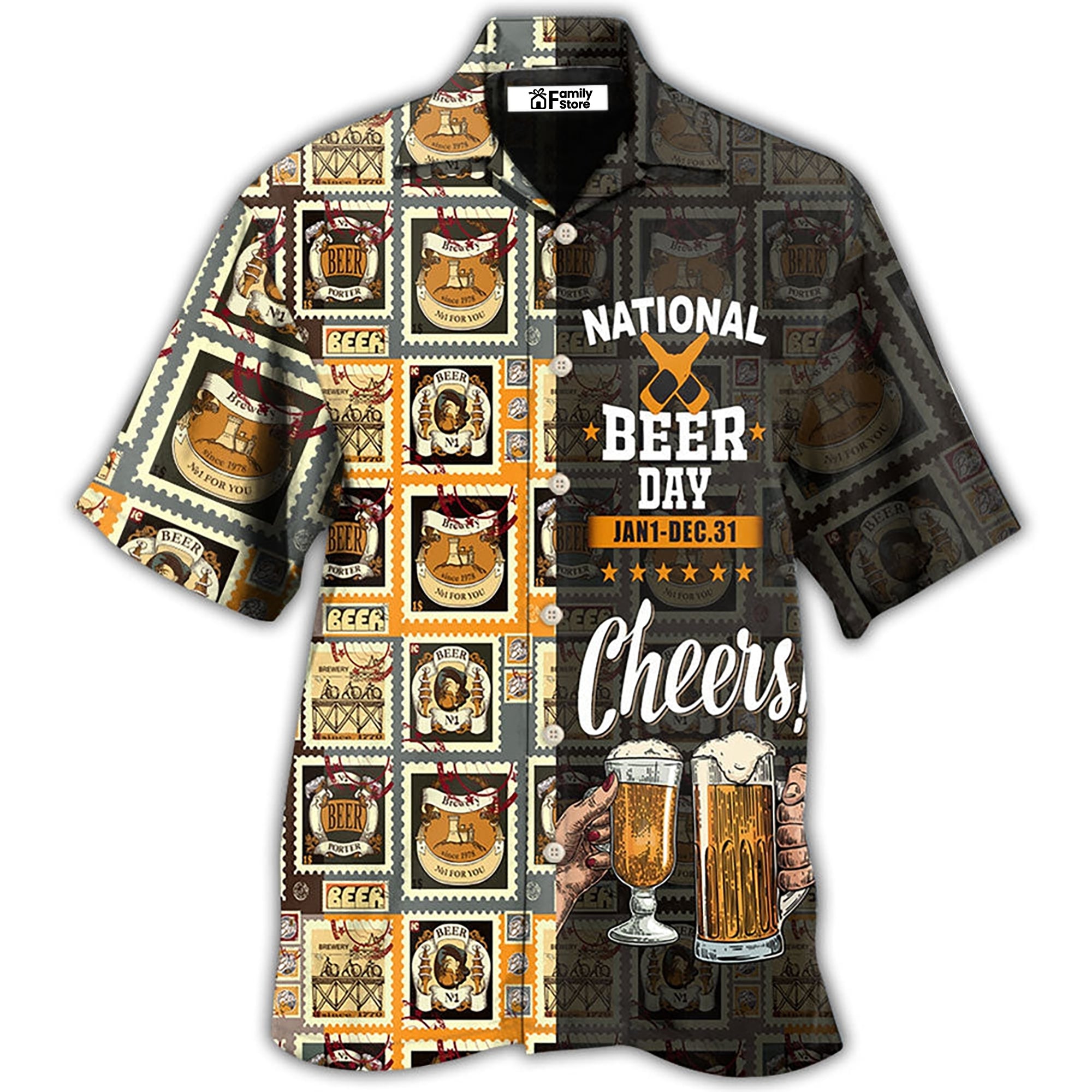 Beer National Beer Day Cheers - Hawaiian Shirt