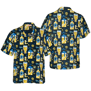 Beer Pattern Hawaiian Shirt