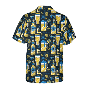 Beer Pattern Hawaiian Shirt