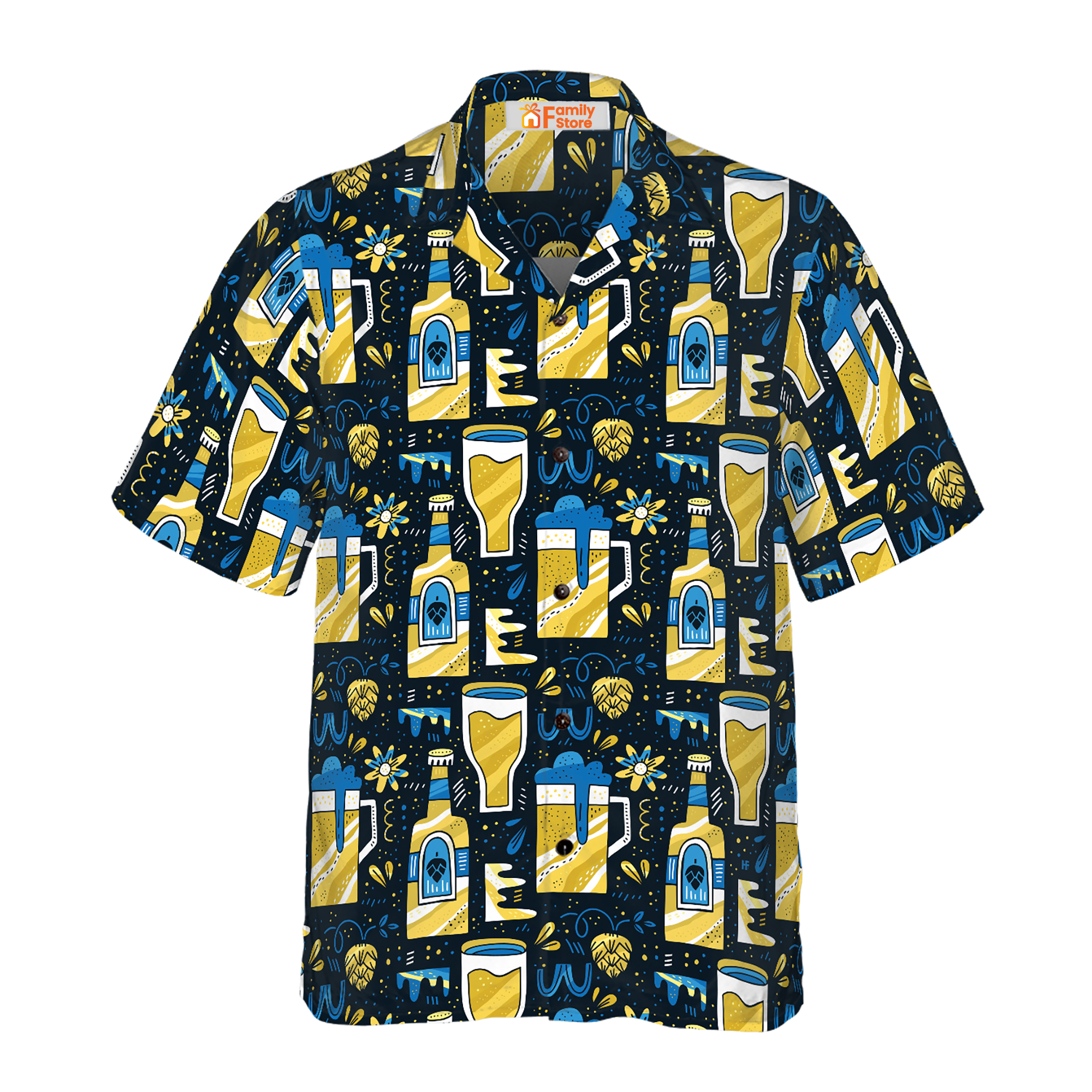 Beer Pattern Hawaiian Shirt