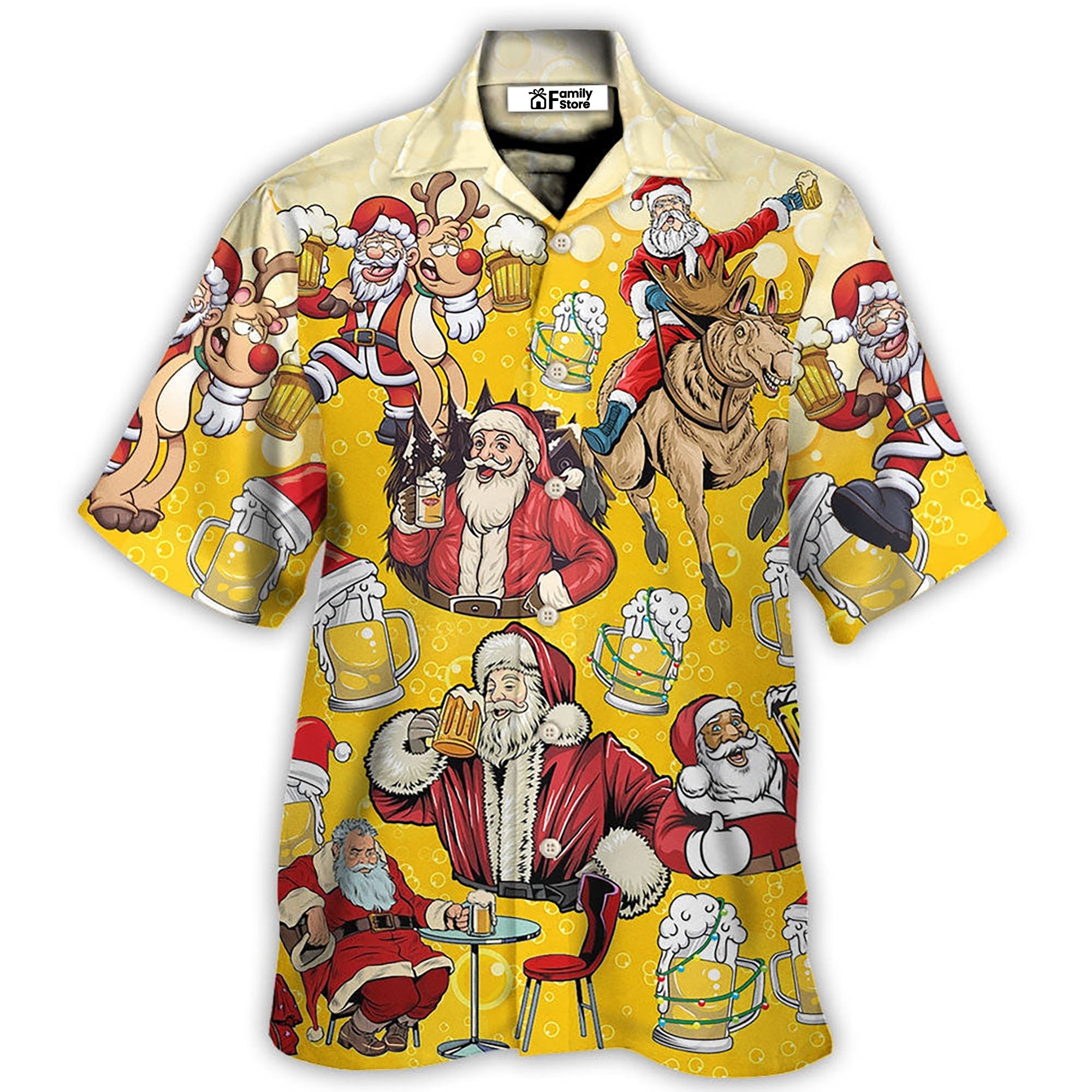 BeerSantaFunnyChristmasMerryXmas HawaiianShirt OwlOhh_8644_1
