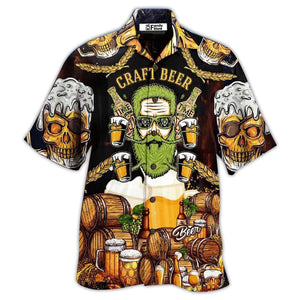 Beer Skull Craft Beer - Hawaiian Shirt