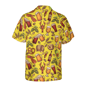 Beer Yellow Hawaiian Shirt Hawaiian Shirt