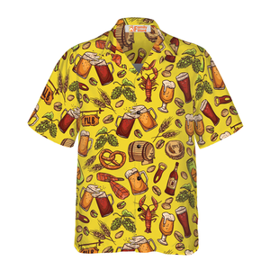 Beer Yellow Hawaiian Shirt Hawaiian Shirt