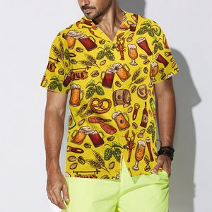 Beer Yellow Hawaiian Shirt Hawaiian Shirt