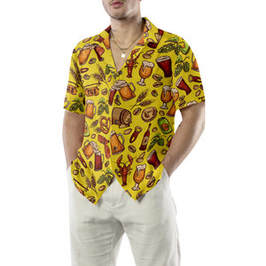 Beer Yellow Hawaiian Shirt Hawaiian Shirt