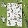 Best Dad By Par Best Papa By Par Personalized Photo Golf Towel_1