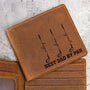 BestDadGrandpaByParGolfClubs PersonalizedEngravedLeatherWallet TG419 CLA3053 MKDEF