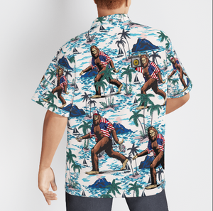 Bigfoot Tropical Aloha Hawaiian Shirts For Men and Women