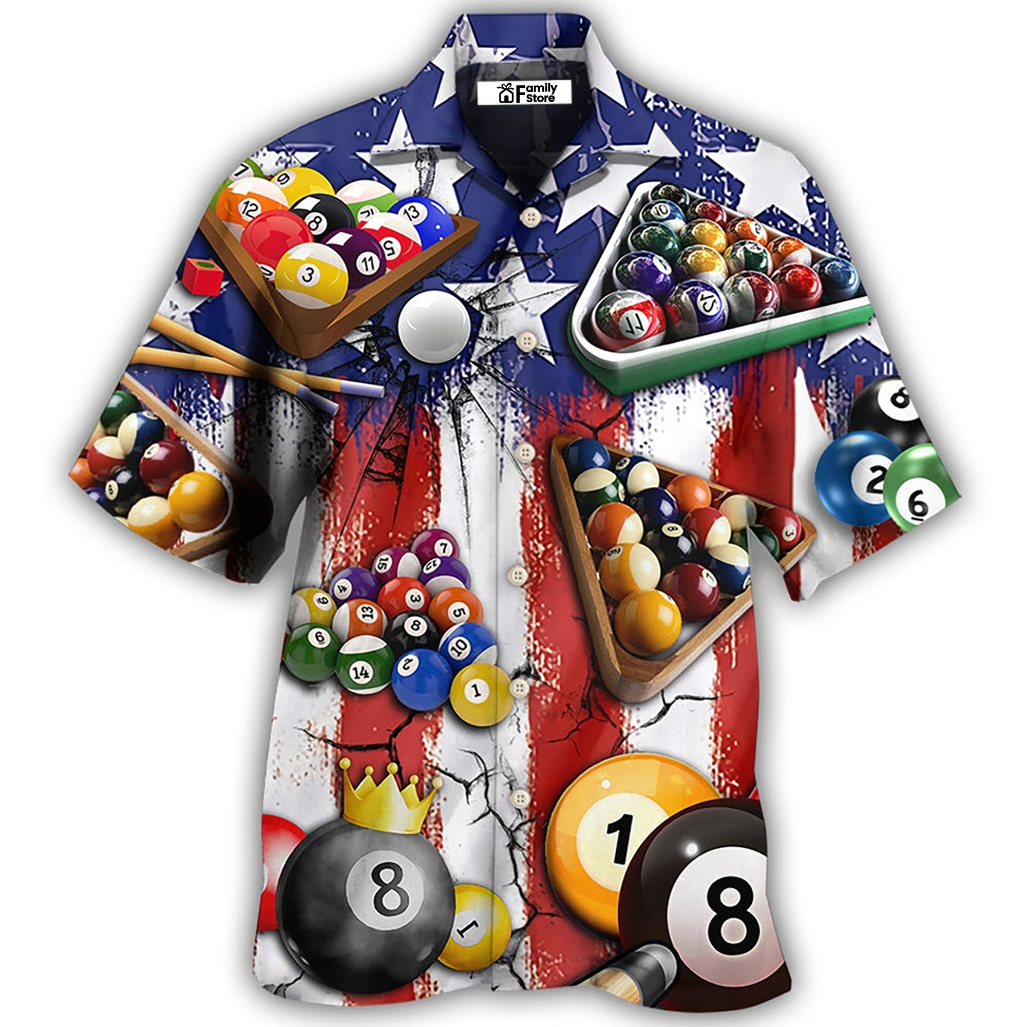 Billiard Independence Day - Hawaiian Shirt