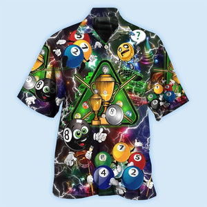 Billiard Lover Lightning Merry Christmas - Hawaiian Shirt