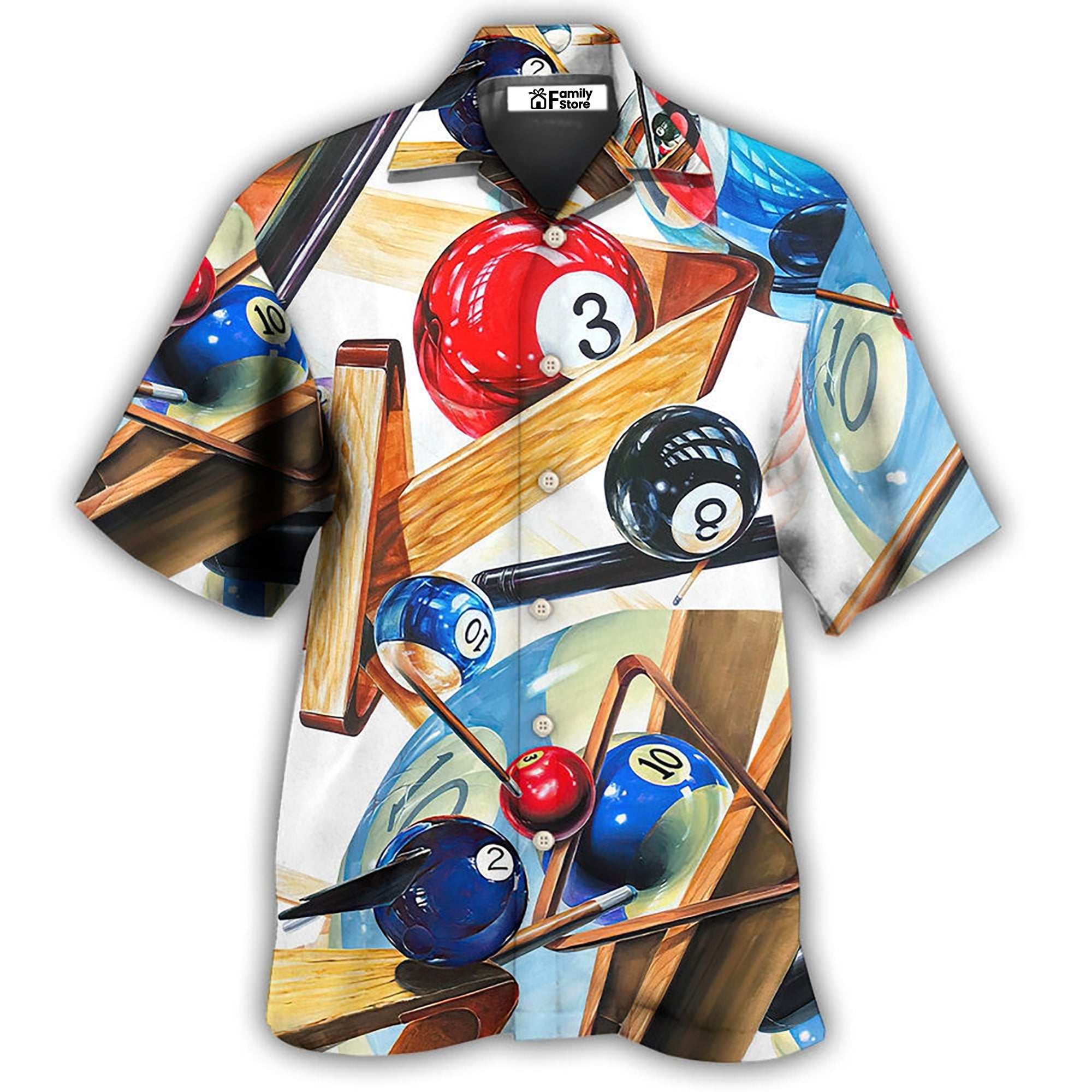 Billiard Pool Playing Games - Hawaiian Shirt