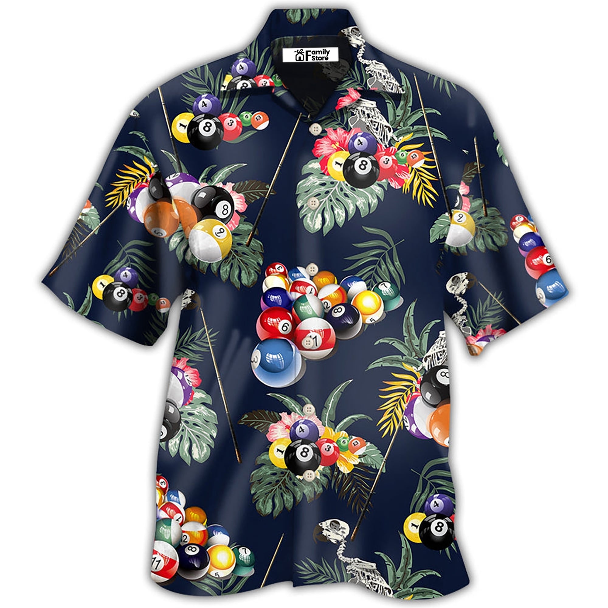 Billiard Tropical Leaf Style - Hawaiian Shirt