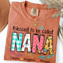 Blessed to Be Called Nana Shirt _E2_80_93 Personalized Grandmother T Shirt with Grandkids Names _E2_80_93 Cute Floral Nana Gift for Grandma Mothers Day Birthday_Yam_S 1 gihsV
