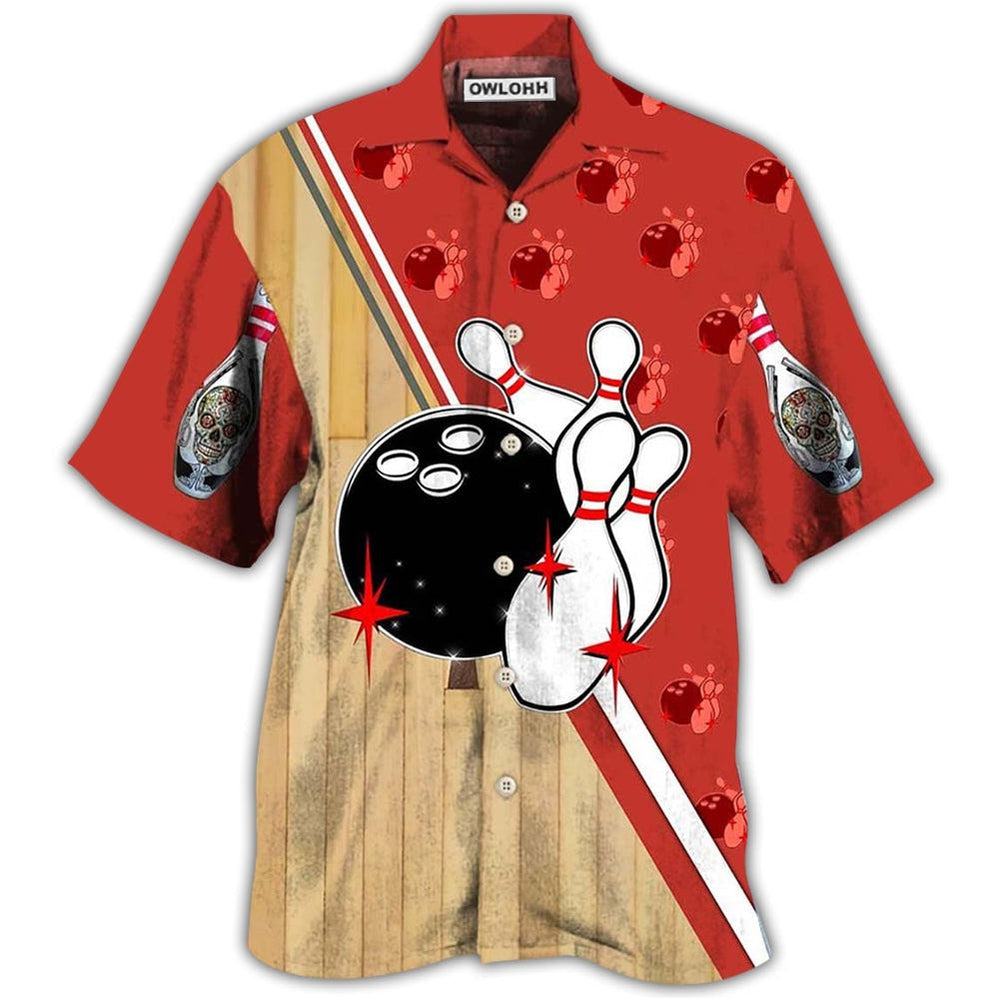 Bowling Awesome Ball Skull - Hawaiian Shirt