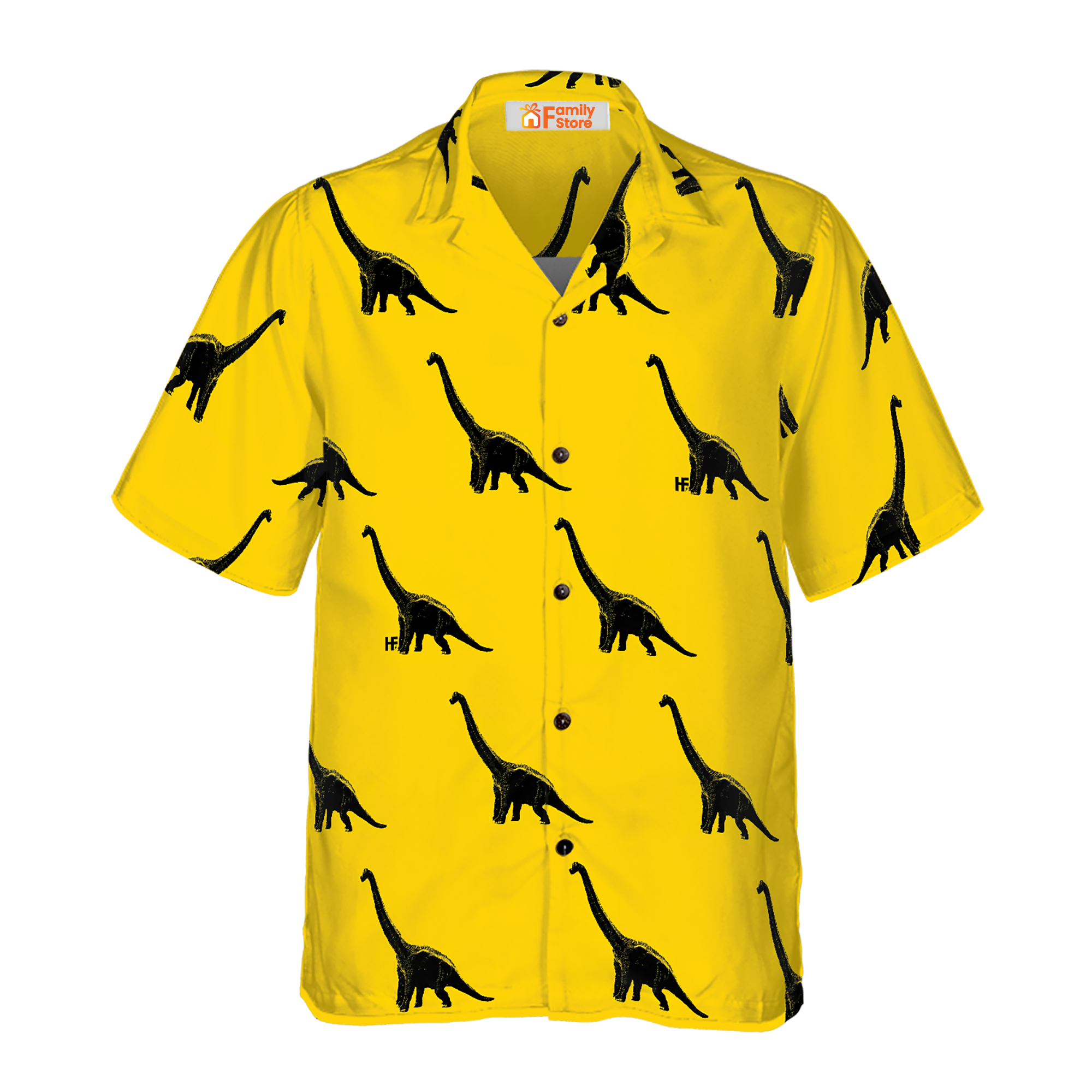 Brachiosaurus Dinosaur Hawaiian Shirt