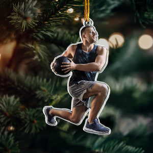 Custom Photo Workout Gifts Gym Fitness Gifts - Personalized Acrylic Photo Ornament