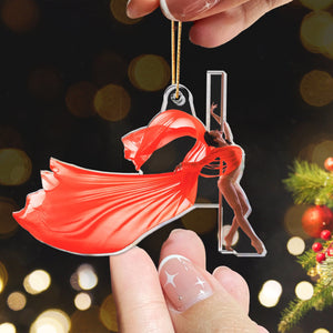 Custom Photo Christmas Gifts For Pole Dancers - Personalized Acrylic Photo Ornament