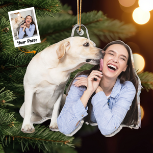 Custom Photo Gift For Dog Lovers Dog Mom Dog Dad - Personalized Acrylic Photo Ornament