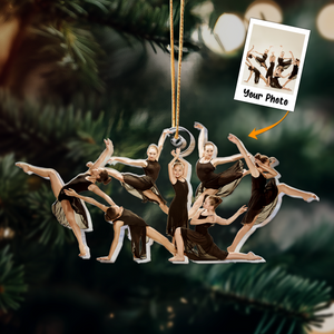 Custom Photo Group Ballerina Dancing Ballet - Personalized Acrylic Photo Ornament