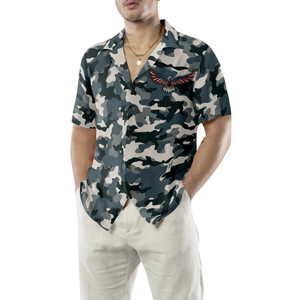 Camo American By Birth Veteran By Choice Veterans Day Hawaiian Shirt