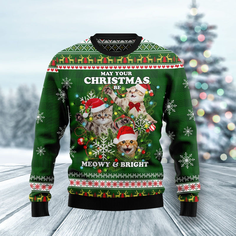 Cat Ugly Christmas Sweater For Men & Women
