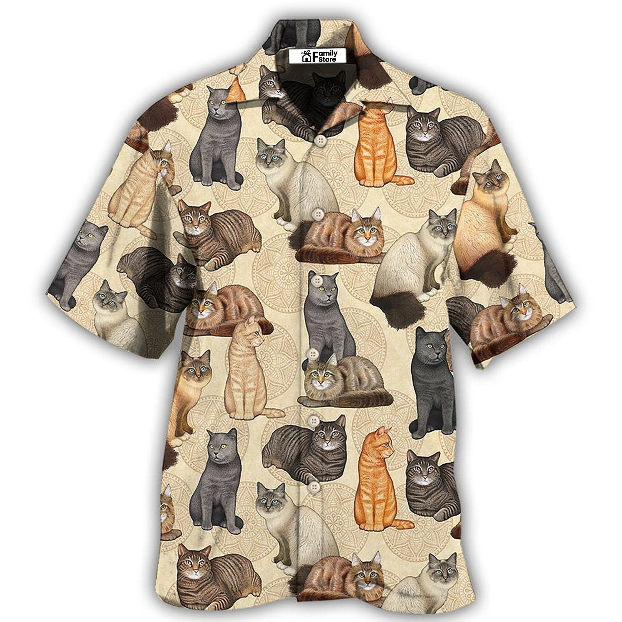 Cat Make Me Happy - Hawaiian Shirt