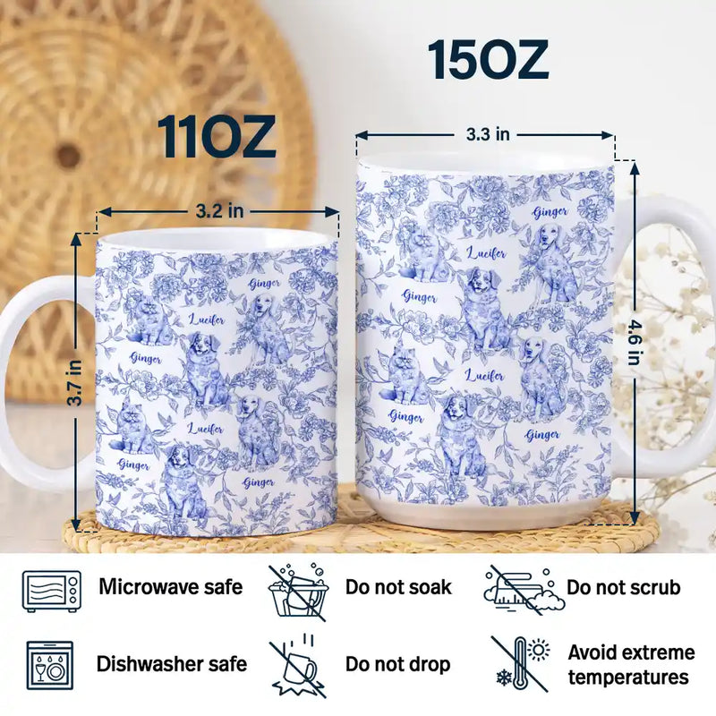 ChinoiserieToileDogCat PersonalizedWhiteEdge to EdgeMug BD1606 NAH4894 Mk4_bd11a74b f6fd 41d5 bc3a baf27fd32823