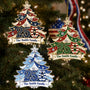 LA02. USA 250th Anniversary Patriotic Christmas Tree Gift For Family - Personalized Acrylic Ornament