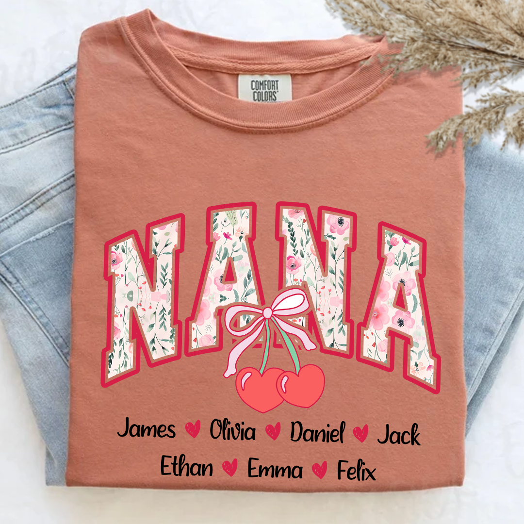 Comfort Colors_C2_AE Cherry Bow Coquette Nana Custom Mom Grandma With Grandkids Gift for Grandma_Terracotta_S 1 yJ9tL