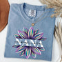 Comfort Colors_C2_AE Flower Grandma Shirt Custom Grandma And Grandkids Shirt_Blue Jean_S 1_with_co_lau dwTXM