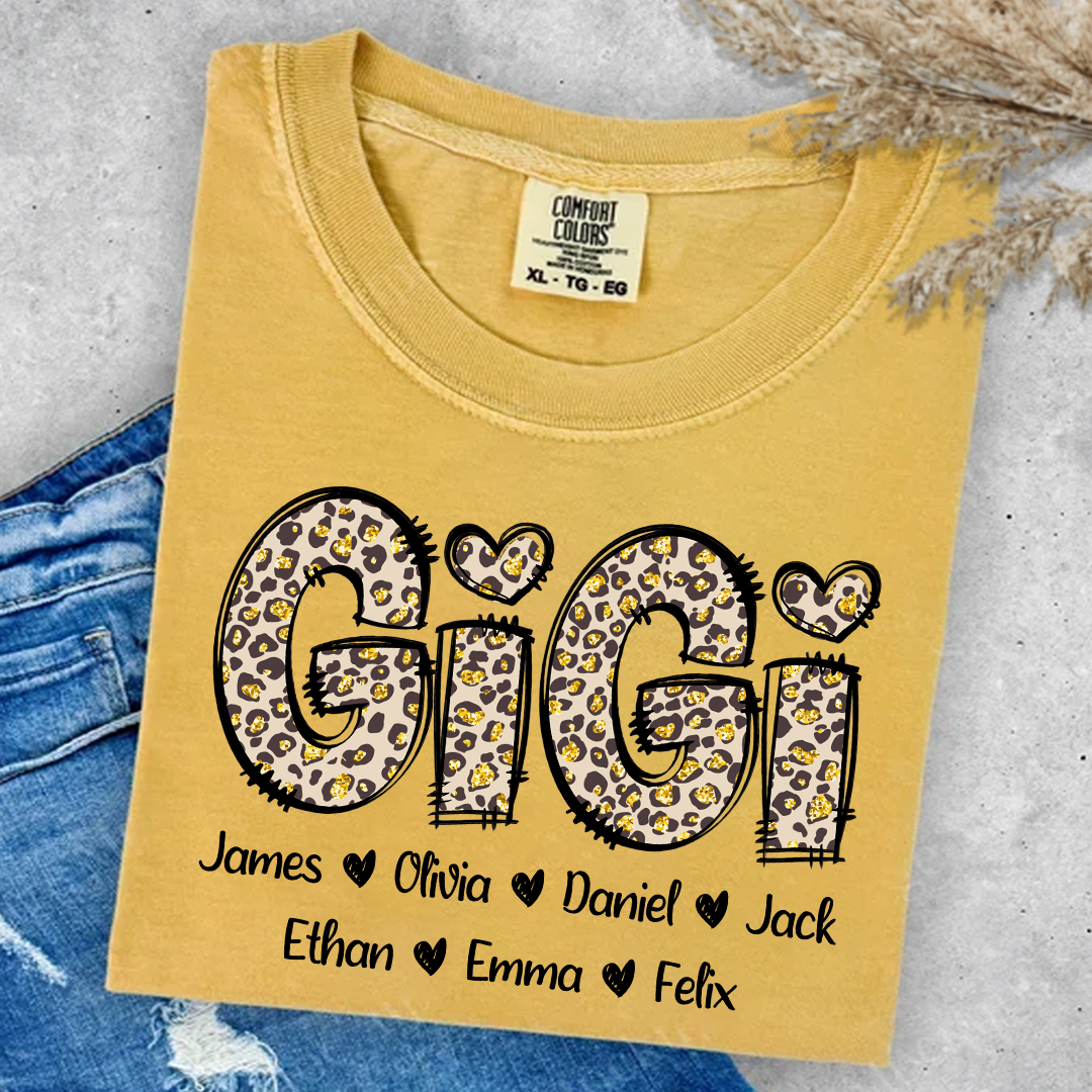 Comfort Colors_C2_AE Gigi Leopard Trend Shirt Custom Grandma With Grandkids Gift for Grandma_Mustard_S 1 KwhDu