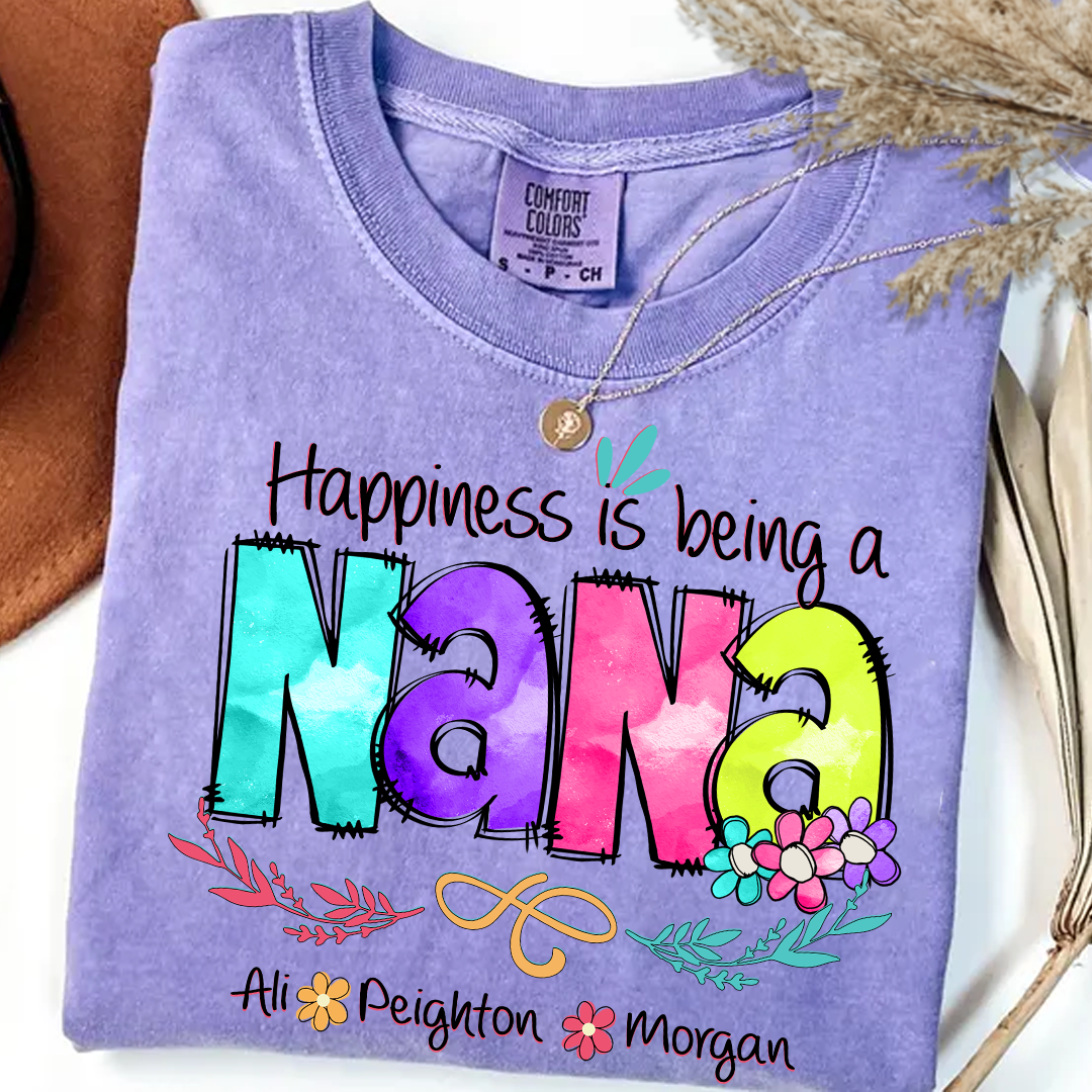 Comfort Colors_C2_AE Happiness Is Being A Mimi Shirt Custom Grandma With Grandkids Shirt_Violet_S 1 N4Nb5