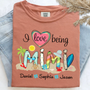 Comfort Colors_C2_AE I Love Being Grandma Summer Shirt Custom Grandma And Grandkids Shirt_Terracotta_S 1 Cnbbw